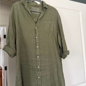 Frank & Eileen Olive Green Button Down Shirt